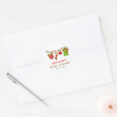 Kerst Baby Laundry Boy Baby shower Sticker (Envelop)