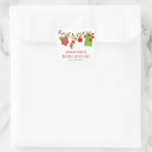 Kerst Baby Laundry Boy Baby shower Sticker (Tas)