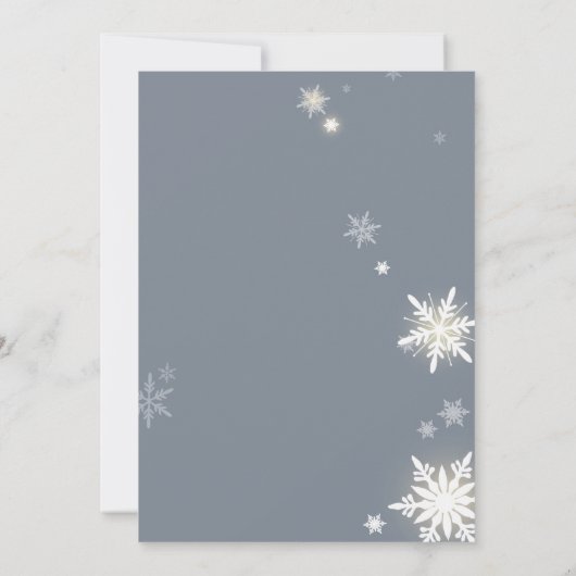 Kerst Baby Meisje Baby shower Kaart (Achterkant)