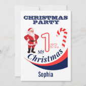 Kerst Baby "Mijn 1e Kerstmis" Kaart (Voorkant)