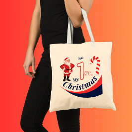 Kerst Baby "Mijn 1e Kerstmis" Tote Bag