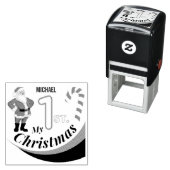 Kerst Baby "Mijn 1e Kerstmis" Zelfinktende Stempel (In situ)