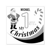 Kerst Baby "Mijn 1e Kerstmis" Zelfinktende Stempel (Design)