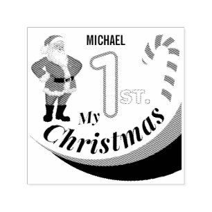 Kerst Baby "Mijn 1e Kerstmis" Zelfinktende Stempel