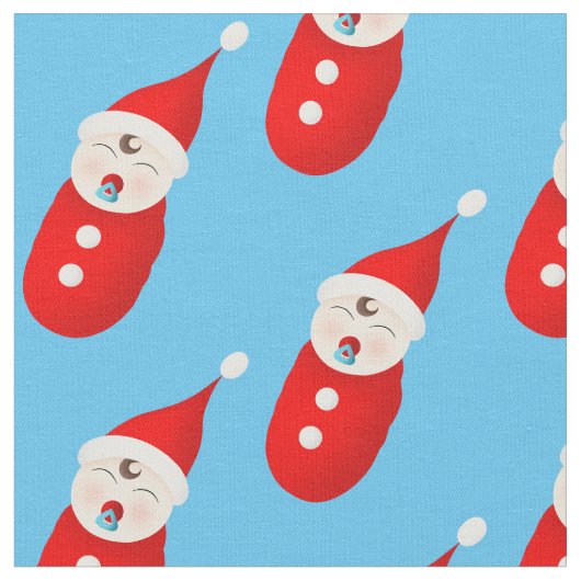 Kerst baby patroon stof (Close Up)