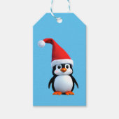 Kerst baby Pinguïn Cadeaulabel (Voorkant)