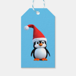 Kerst baby Pinguïn Cadeaulabel