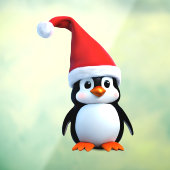 Kerst baby Pinguïn Raamsticker (Vel 3)