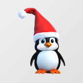 Kerst baby Pinguïn Raamsticker (Vel)