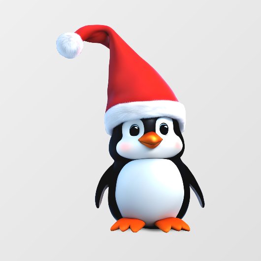 Kerst baby Pinguïn Raamsticker (Vel)