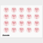 Kerst Baby Shower Bedank Sticker (Vel)