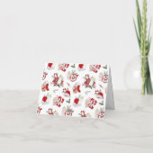 Kerst Baby Shower Bedankkaart (Achterkant)