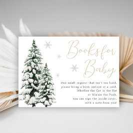 Kerst Baby shower Boek Informatiekaartje