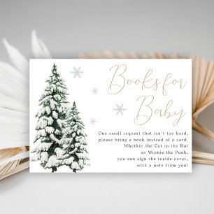 Kerst Baby shower Boek Informatiekaartje