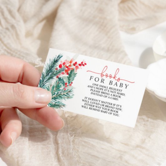 Kerst Baby shower Boek voor Baby Behuizing Kaart