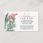 Kerst Baby shower Boek voor Baby Behuizing Kaart (Voorkant)