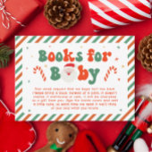 Kerst Baby shower Boeken voor Baby Informatiekaartje