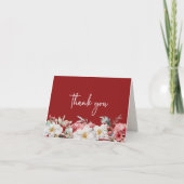 Kerst Baby Shower Dankkaart Bedankkaart (Voorkant)