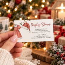 Kerst Baby Shower Display Shower Insteekkaart