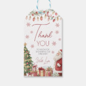 Kerst Baby Shower Favor Tag Cadeaulabel (Voorkant)