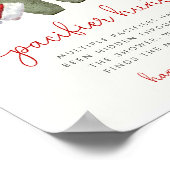 Kerst Baby shower Fopspeen Hunt Spelbord Poster (Hoek)