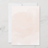 Kerst Baby shower Invitation Beige en Bruin Kaart (Achterkant)