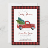 Kerst Baby Shower Kaart (Voorkant)