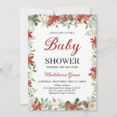 Kerst Baby Shower Kaart (Voorkant)