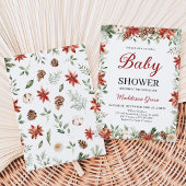 Kerst Baby Shower Kaart
