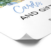 Kerst Baby shower Kaarten en geschenken Poster (Hoek)