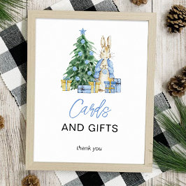 Kerst Baby shower Kaarten en geschenken Poster