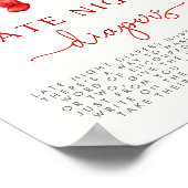 Kerst Baby shower Late Night Luiers Spelbord Poster (Hoek)