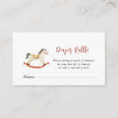 Kerst Baby shower Luier Raffle Informatiekaartje (Voorkant)