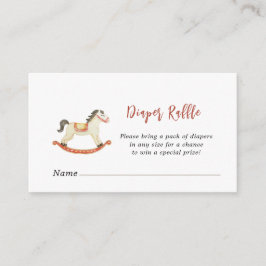Kerst Baby shower Luier Raffle Informatiekaartje