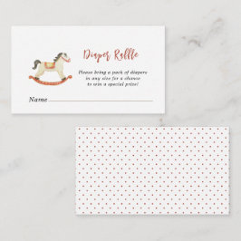 Kerst baby shower Luiers Raffle Informatiekaartje