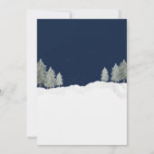 Kerst Baby Shower met Oude Rode Truck Kaart (Achterkant)