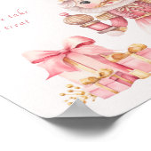 Kerst Baby shower notenkraker baby's zijn zoet Poster (Hoek)