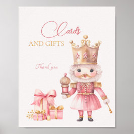 Kerst Baby shower notenkraker Kaarten en geschenke Poster