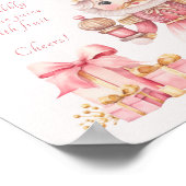 Kerst Baby shower Notenkraker Mimosa Bar Poster (Hoek)