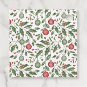 Kerst baby shower onthullen gunst cadeau labels (Achterkant)