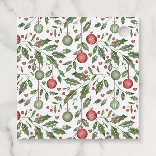 Kerst baby shower onthullen gunst cadeau labels (Achterkant)