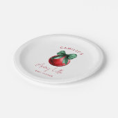 Kerst Baby shower Papier Borden Papieren Bordje (Gekanteld)