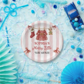 Kerst Baby Shower Papieren Bordje (Feest)