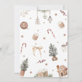 Kerst Baby shower Santa Baby Kaart (Achterkant)