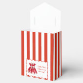 kerst-Baby shower | Santa Kleding Rood & Wit Bedankdoosjes (Geopend)