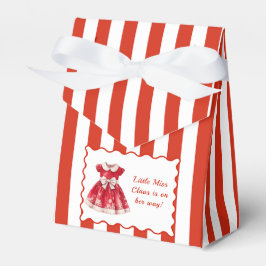kerst-Baby shower | Santa Kleding Rood & Wit Bedankdoosjes