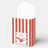 kerst-Baby shower | Santa Kleding Rood & Wit Bedankdoosjes (Geopend)