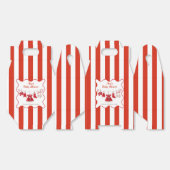 kerst-Baby shower | Santa Kleding Rood & Wit Bedankdoosjes (Ongevouwen)