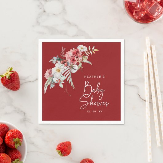 Kerst Baby Shower Servet (Insitu)