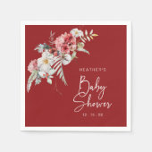 Kerst Baby Shower Servet (Voorkant)